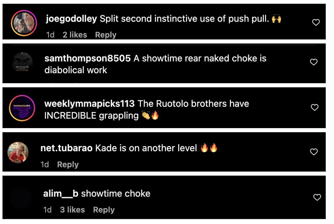 Comments from Instagram